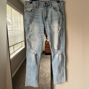 AE AirFlex+ Athletic Fit Jean 31x30 Distressed Light Wash